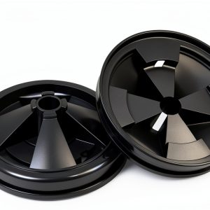 2 Pack 3 3/8" Garbage Disposal Splash Guards, Sink Baffle QCB-AM Replacement for InSinkErator Evolution Series, Quiet Collar Drain Plug, Easy Install Removable Garbage Disposer Accessory, Black Rubber-0