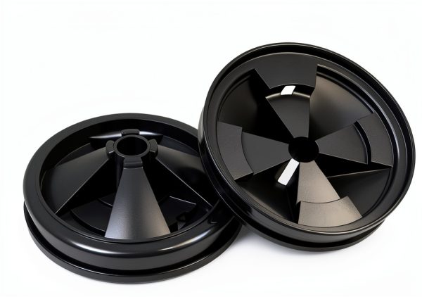 2 Pack 3 3/8" Garbage Disposal Splash Guards, Sink Baffle QCB-AM Replacement for InSinkErator Evolution Series, Quiet Collar Drain Plug, Easy Install Removable Garbage Disposer Accessory, Black Rubber-0