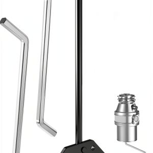 Garbage Disposal Wrench, Garbage Disposer Unjamming Wrench with 2 PCS Garbage Disposal Allen Wrench Tool, Designed to dislodge jams or clutter from above the sink -Black-0